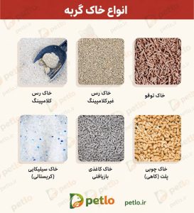 انواع خاک گربه
