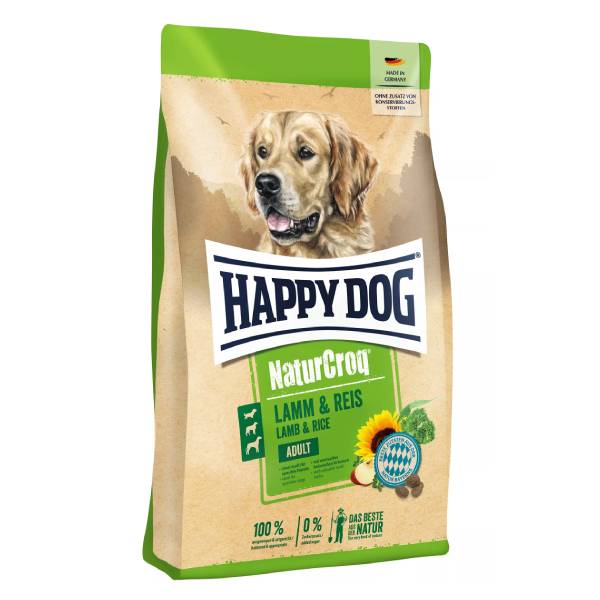 هپی داگ نیچر کراک طعم بره و برنج15kg Happy Dog NaturCroq Lamm & Reis - تصویر 1