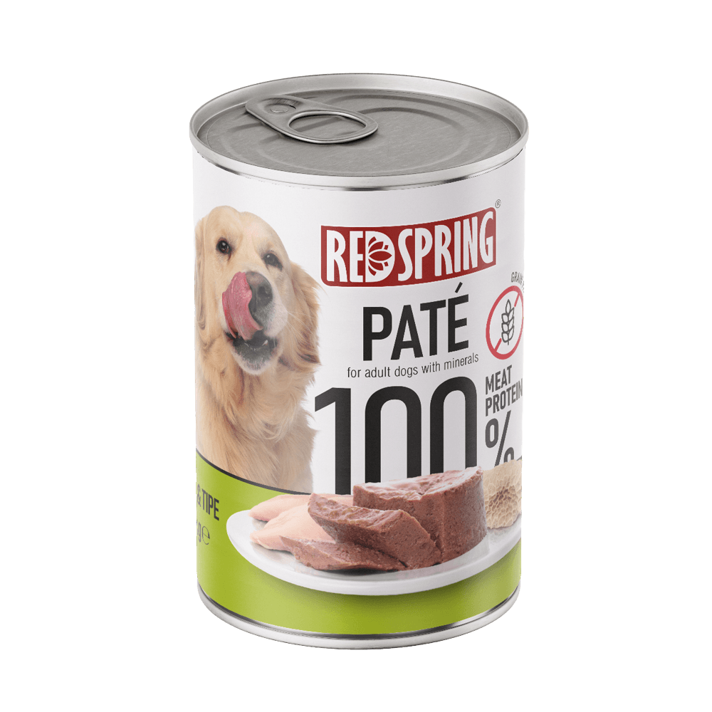 Red Spring Dog Chicken & Tripe Pâté 400g کنسرو پته سگ رد اسپرینگ با طعم مرغ و سیرابی 400 گرم - تصویر 1