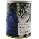 کنسرو گربه بالغ US Pet مرغ، سالمون و گوساله 430 گرم